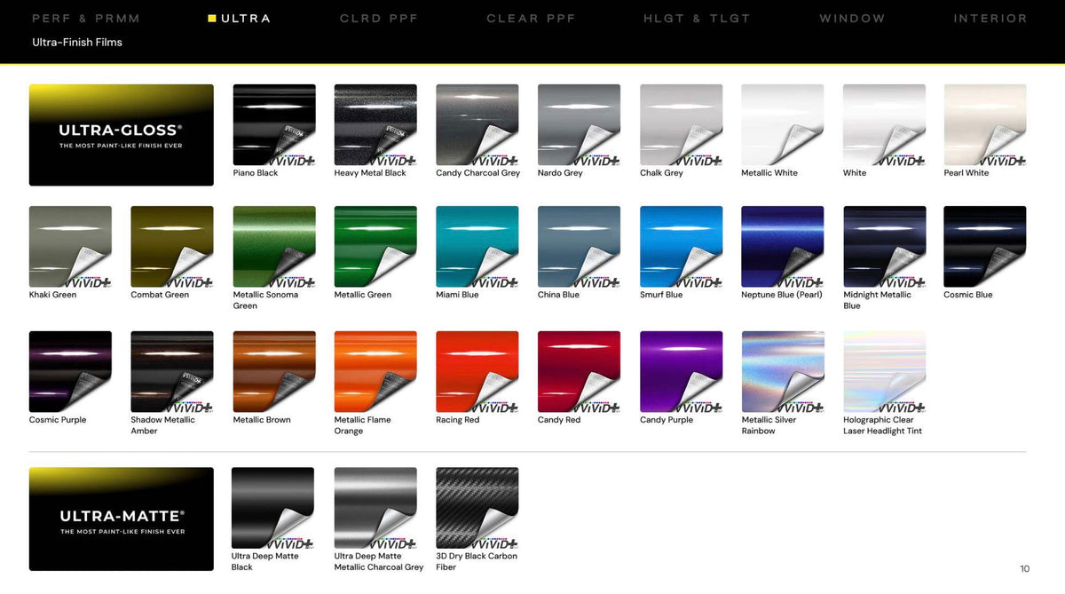 Premium VViViD® Vinyl Custom Name, Hood and Fender Decals
