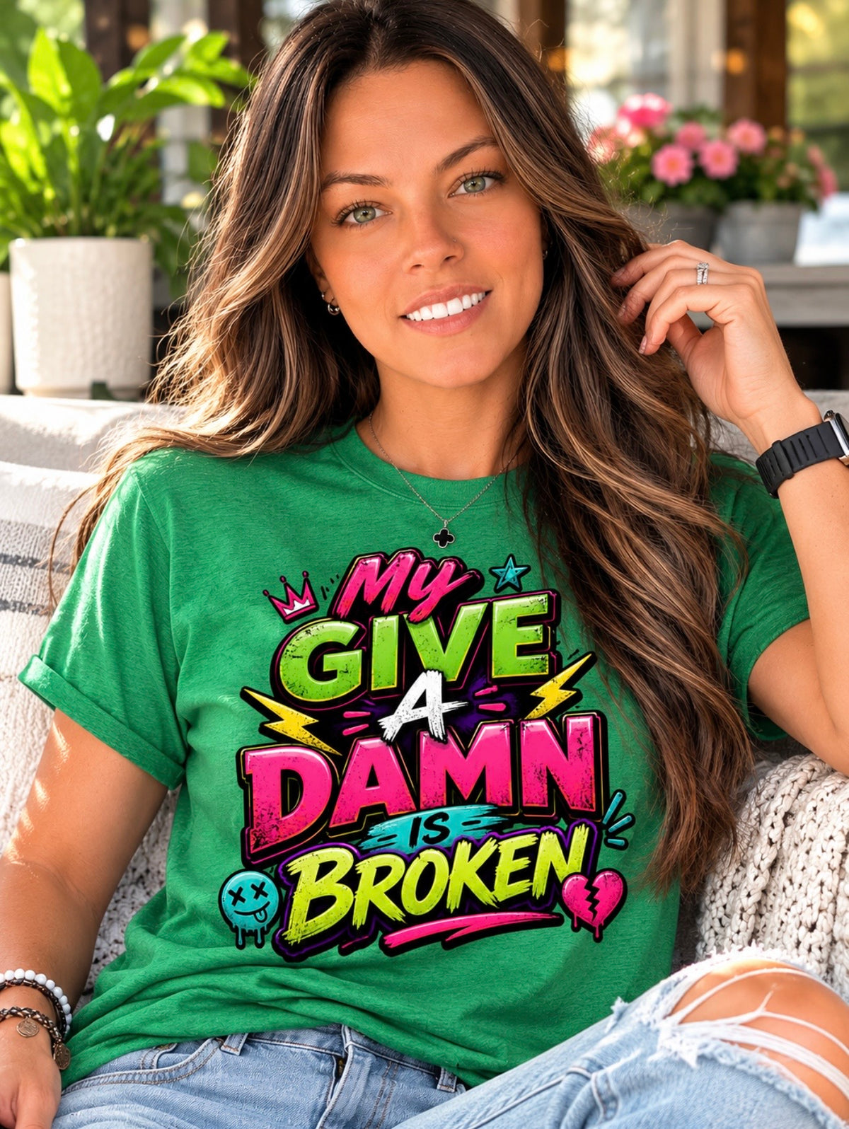 T-Shirt: "My Give A Damn Is Broken"