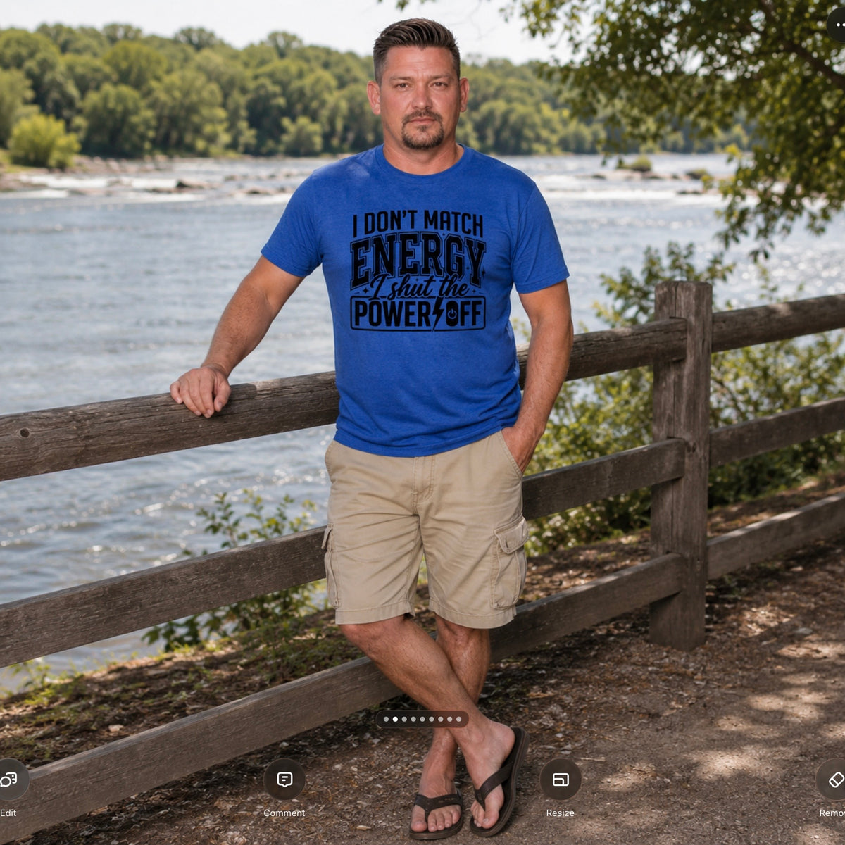 T-Shirt: "I Don’t Match Energy I Shut the Power Off"