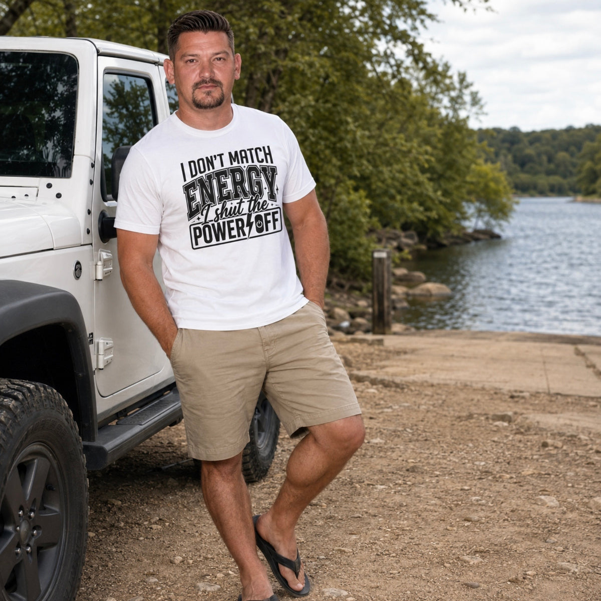 T-Shirt: "I Don’t Match Energy I Shut the Power Off"