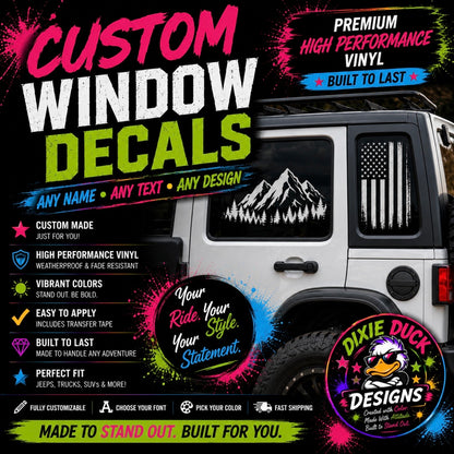 High Performance Vinyl Custom Window Decal